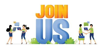 Join Us Banner Vector Art, Icons, and Graphics for Free Download